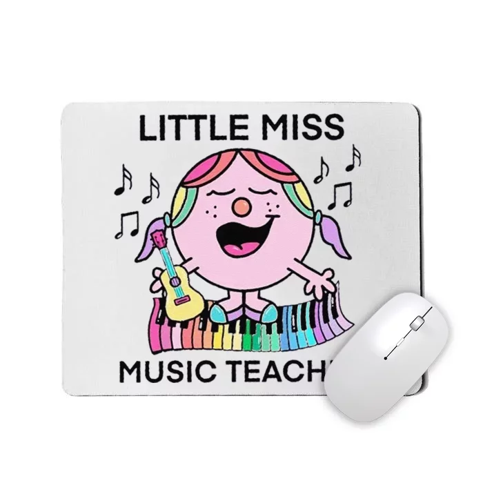 Funny Listle Miss Music Teacher Mousepad