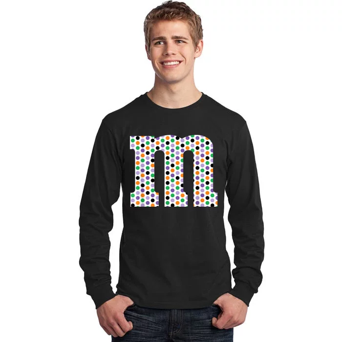 Funny Letter M Groups Halloween Team Costume Funny Design Tall Long Sleeve T-Shirt