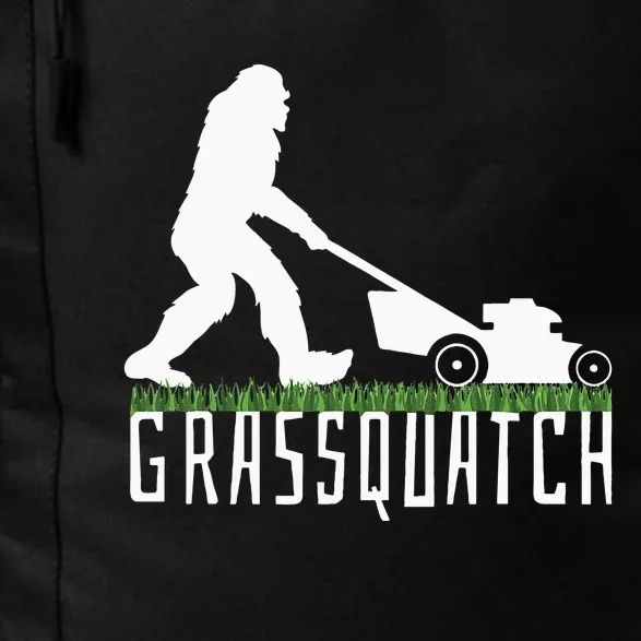 Funny Lawn Mowing Grassquatch Bigfoot Lawn Mower Daily Commute Backpack