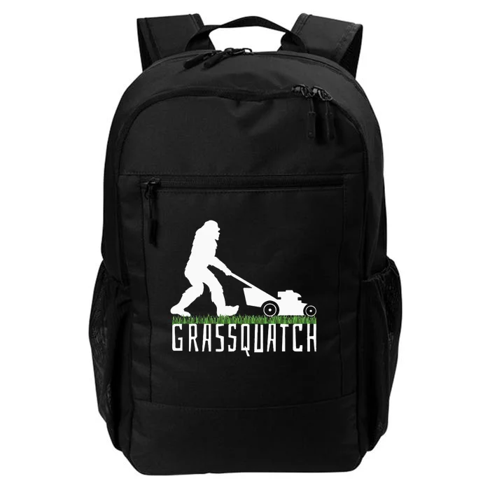 Funny Lawn Mowing Grassquatch Bigfoot Lawn Mower Daily Commute Backpack