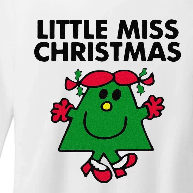 Funny Little Miss Christmas Womens CVC Long Sleeve Shirt