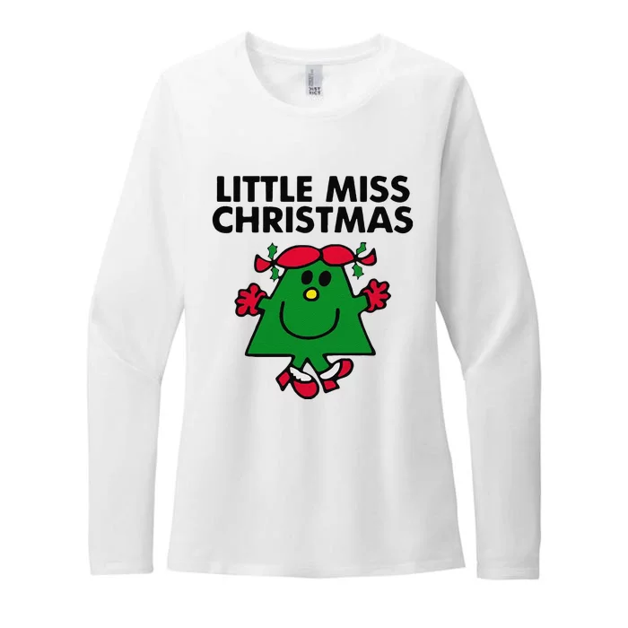 Funny Little Miss Christmas Womens CVC Long Sleeve Shirt