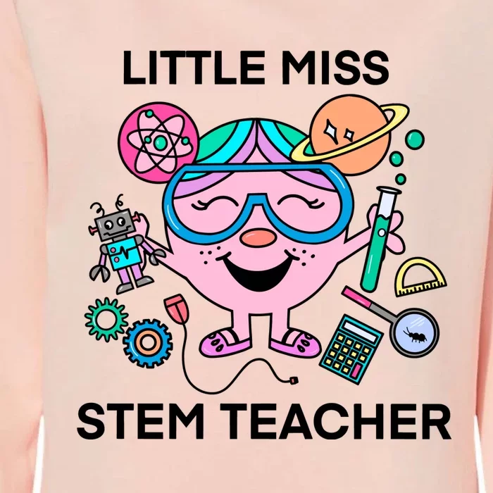 Funny Little Miss Stem Teacher Womens California Wash Sweatshirt