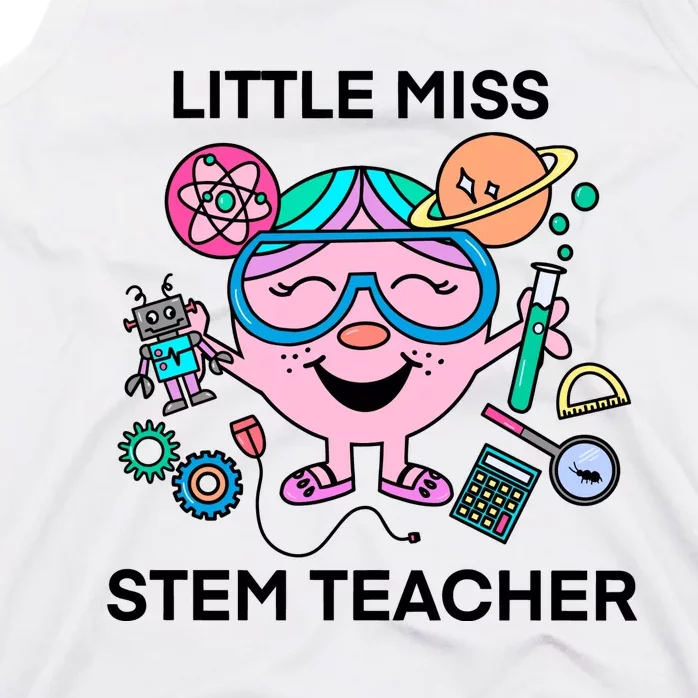 Funny Little Miss Stem Teacher Tank Top