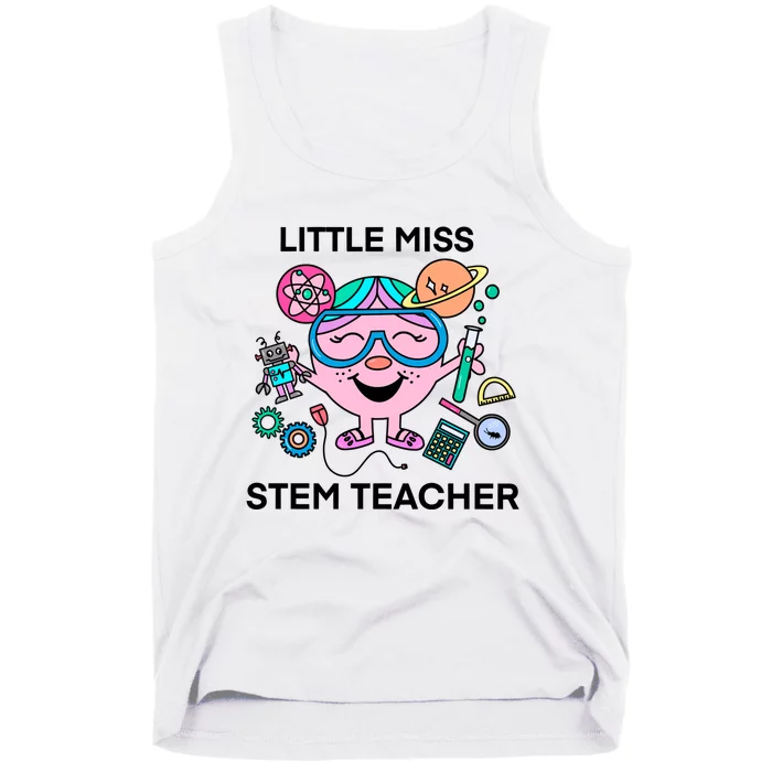 Funny Little Miss Stem Teacher Tank Top