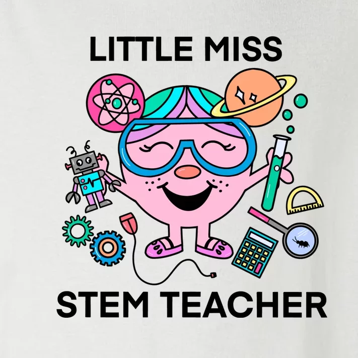 Funny Little Miss Stem Teacher Toddler Long Sleeve Shirt