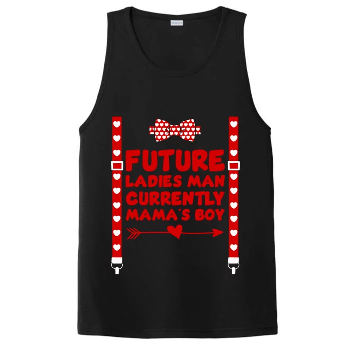 Future Ladies Man Currently Mama's Boy Valentine's Day Gift Performance Tank