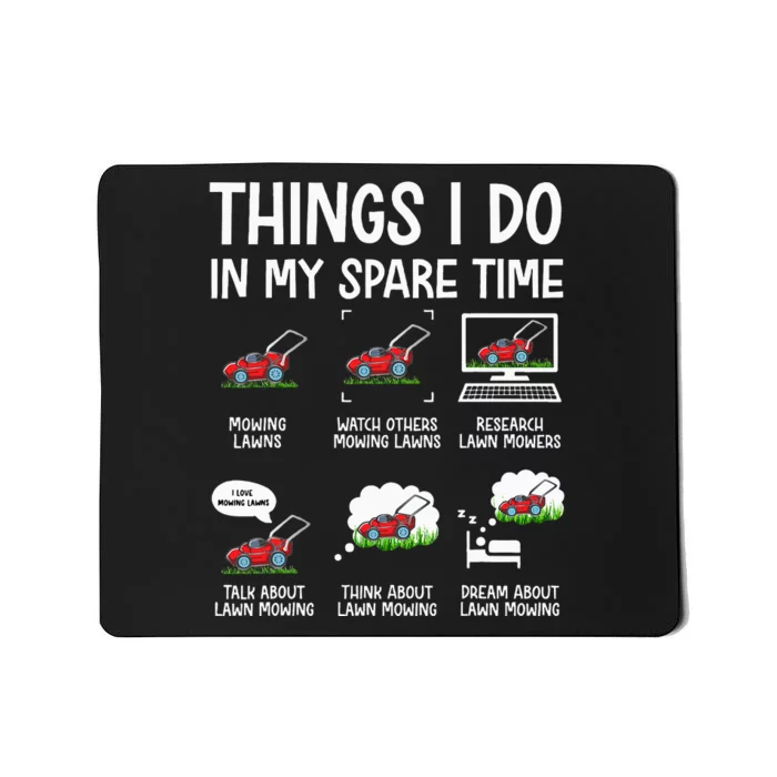 Funny Lawn Mower Clothes Gifts For Landscapers Gardener Mousepad