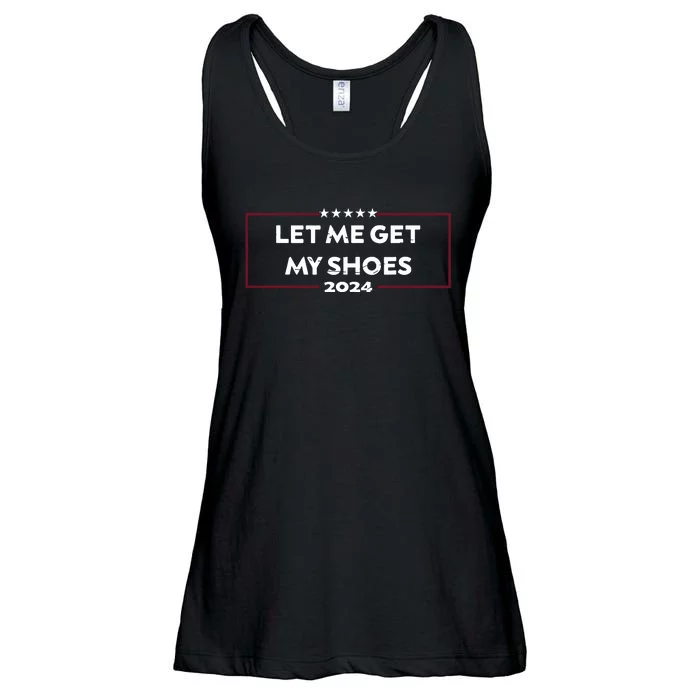 Funny Let Me Get My Shoes Ladies Essential Flowy Tank