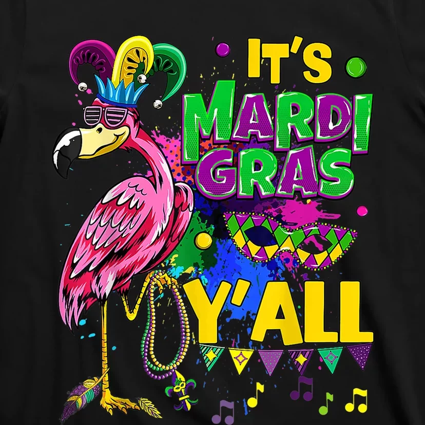 Flamingo Lover Mardi Gras Celebration New Orleans Louisiana T-Shirt