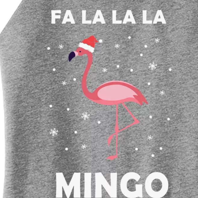 Fa Lalala Mingo Funny Christmas Animal Lovers Gift Women’s Perfect Tri Rocker Tank