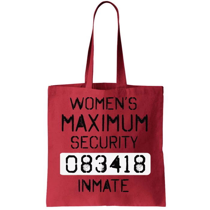 Funny Last Minute Halloween Party Prisoner Costume Tote Bag