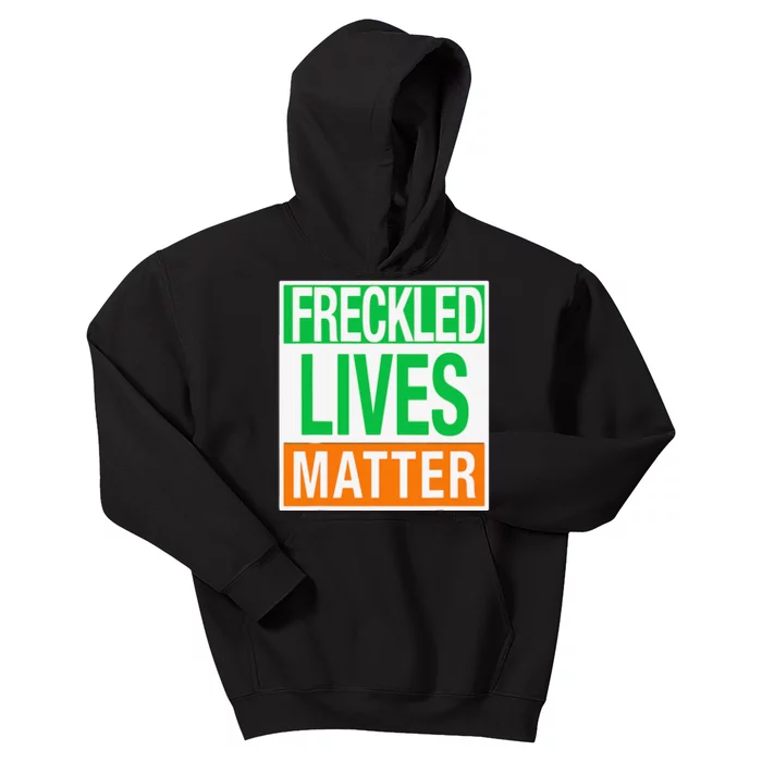 Freckled Lives Matter Funny Saint Patrick's Day Kids Hoodie