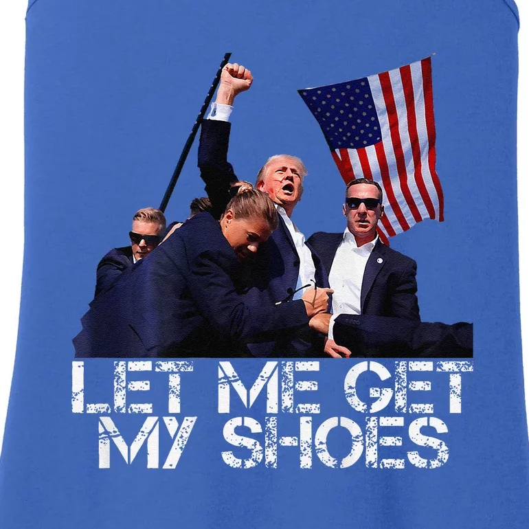 Funny Let Me Get My Shoes Trump Voting Election 2024 Ladies Essential Tank