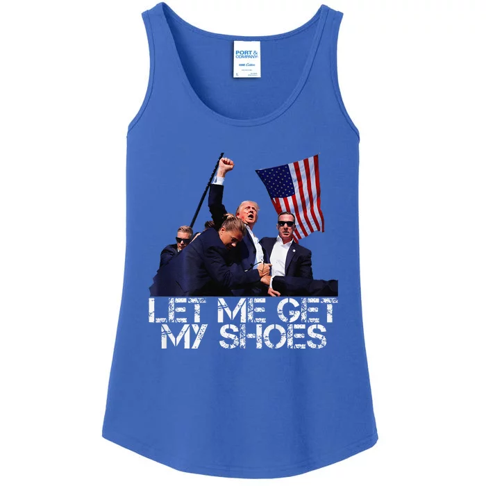 Funny Let Me Get My Shoes Trump Voting Election 2024 Ladies Essential Tank