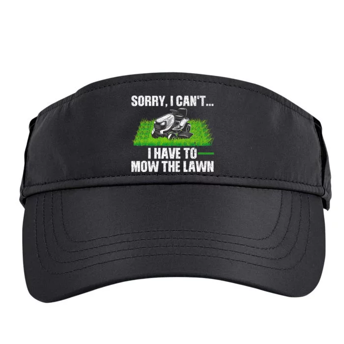 Funny Lawn Mowing For Men Women Lawn Mower Mow Mowing Adult Drive Performance Visor