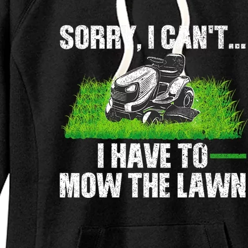 Funny Lawn Mowing For Men Women Lawn Mower Mow Mowing Women's Fleece Hoodie