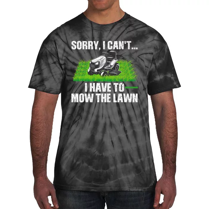 Funny Lawn Mowing For Men Women Lawn Mower Mow Mowing Tie-Dye T-Shirt