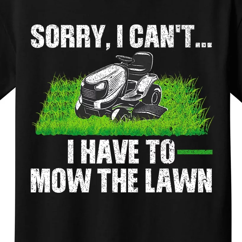 Funny Lawn Mowing For Men Women Lawn Mower Mow Mowing Kids T-Shirt