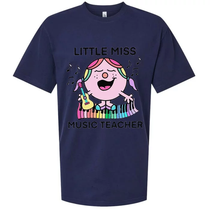 Funny Listle Miss Music Teacher Sueded Cloud Jersey T-Shirt