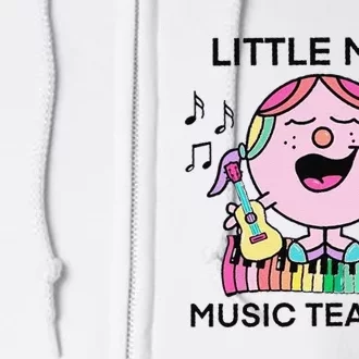 Funny Listle Miss Music Teacher Full Zip Hoodie