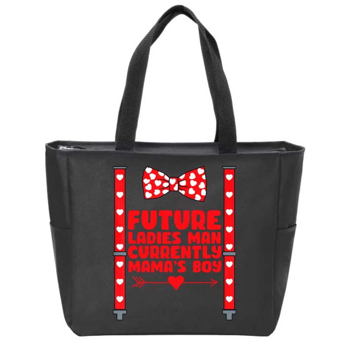 Future Ladies Man Currently Mama's Boy Zip Tote Bag