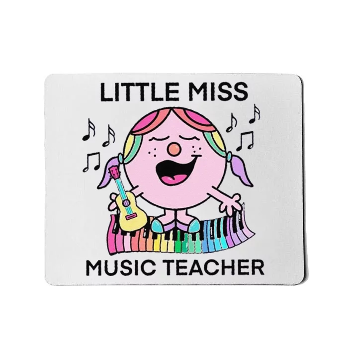 Funny Listle Miss Music Teacher Mousepad