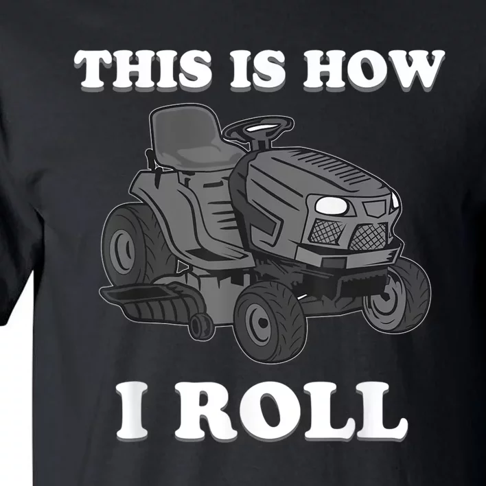 Funny Lawn Mower Mowing Riding Rider Toddler Kids Boys Tall T-Shirt