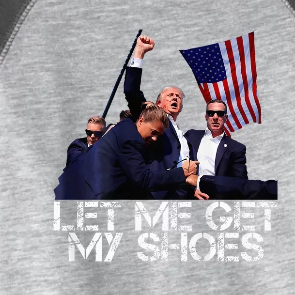 Funny Let Me Get My Shoes Trump Voting Election 2024 Toddler Fine Jersey T-Shirt