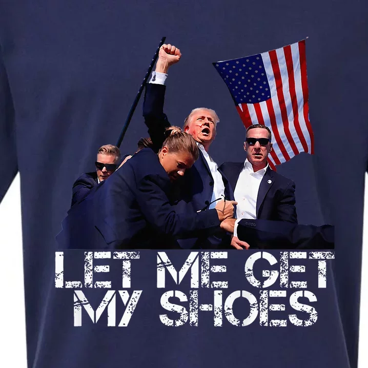 Funny Let Me Get My Shoes Trump Voting Election 2024 Sueded Cloud Jersey T-Shirt