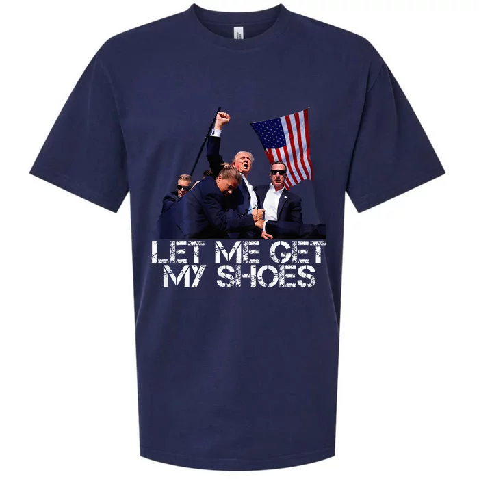 Funny Let Me Get My Shoes Trump Voting Election 2024 Sueded Cloud Jersey T-Shirt