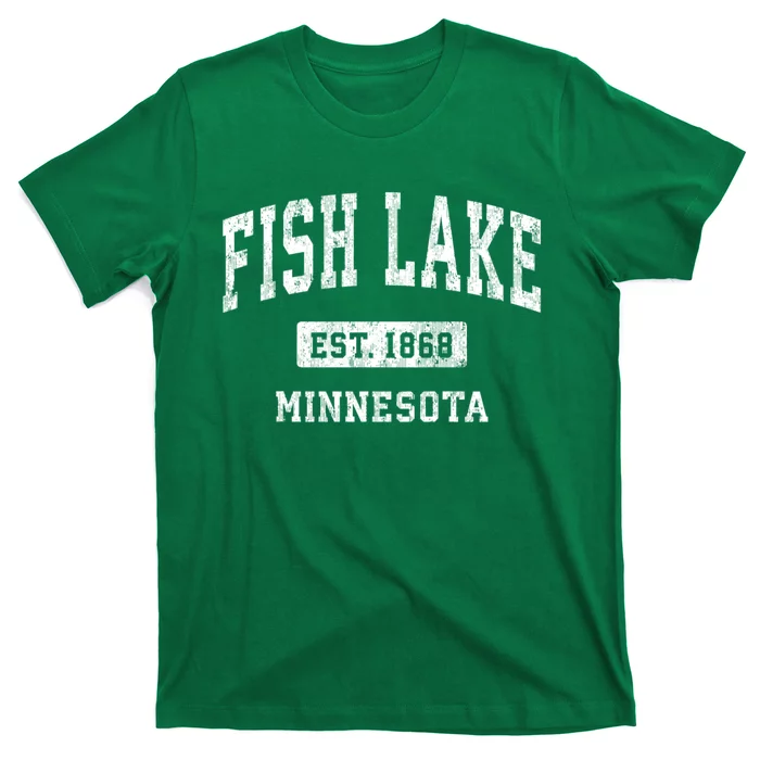 Fish Lake Minnesota Mn Vintage Athletic Sports T-Shirt