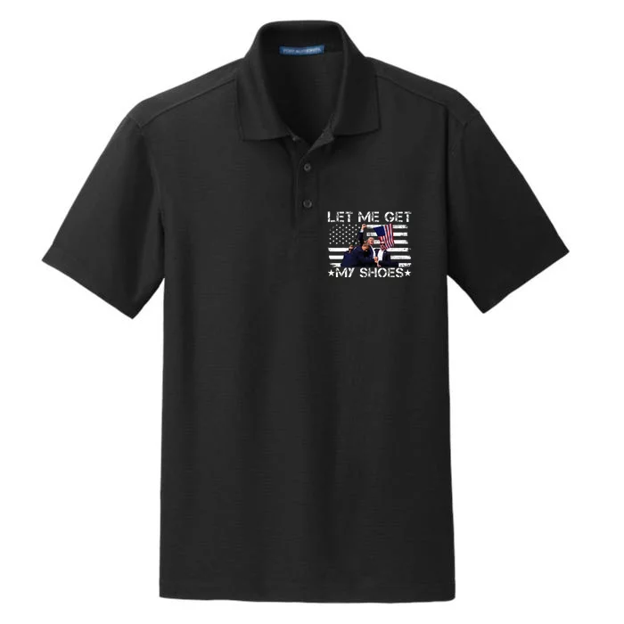 Funny Let Me Get My Shoes Dry Zone Grid Performance Polo