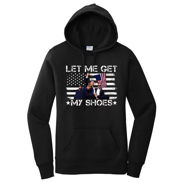 Funny Let Me Get My Shoes Women's Pullover Hoodie