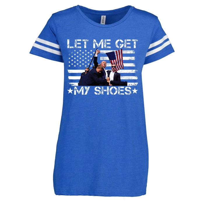 Funny Let Me Get My Shoes Enza Ladies Jersey Football T-Shirt