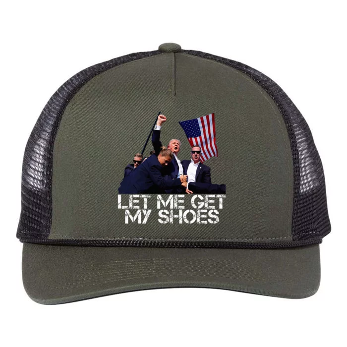 Funny Let Me Get My Shoes Retro Rope Trucker Hat Cap