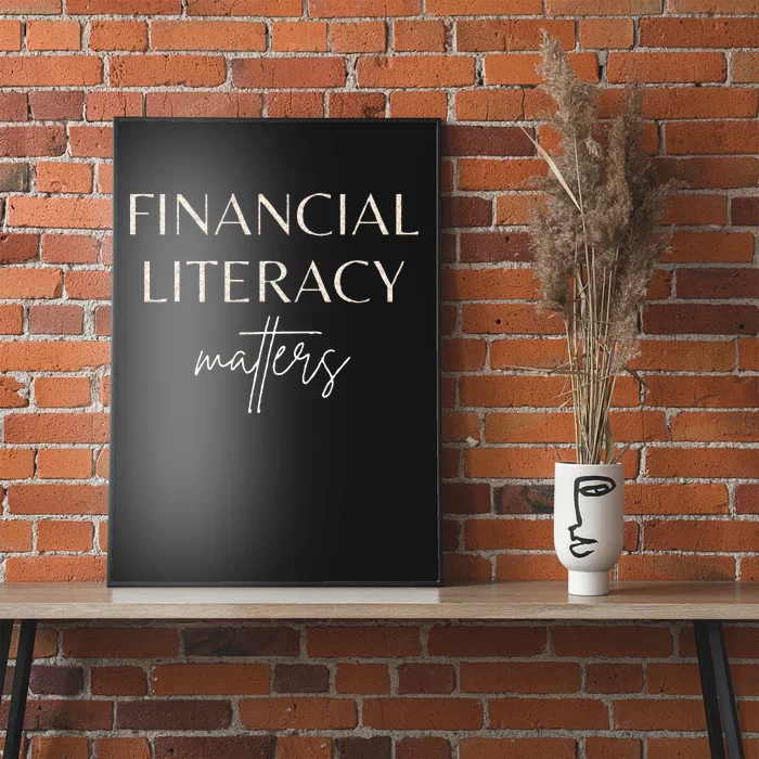 Financial Literacy Matters For Financial Advisor Coaches Poster