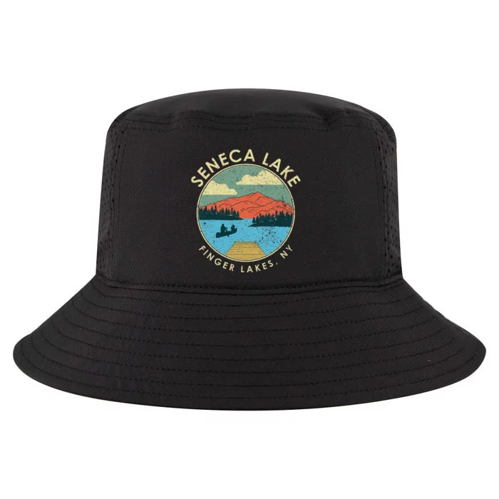 Finger Lakes Ny New York Seneca Lake Cool Comfort Performance Bucket Hat