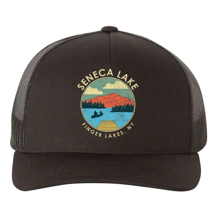 Finger Lakes Ny New York Seneca Lake Yupoong Adult 5-Panel Trucker Hat