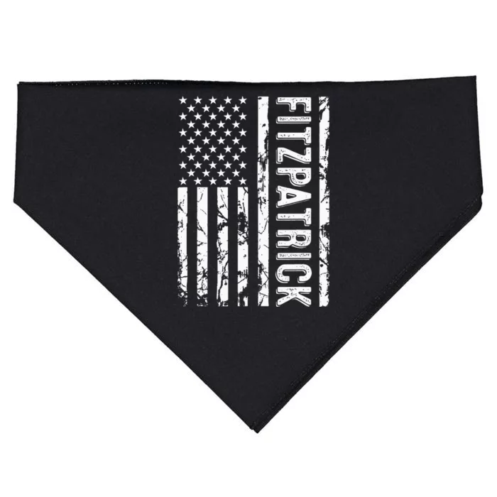 Fitzpatrick Last Name Funny Surname Team Family Reunion USA-Made Doggie Bandana