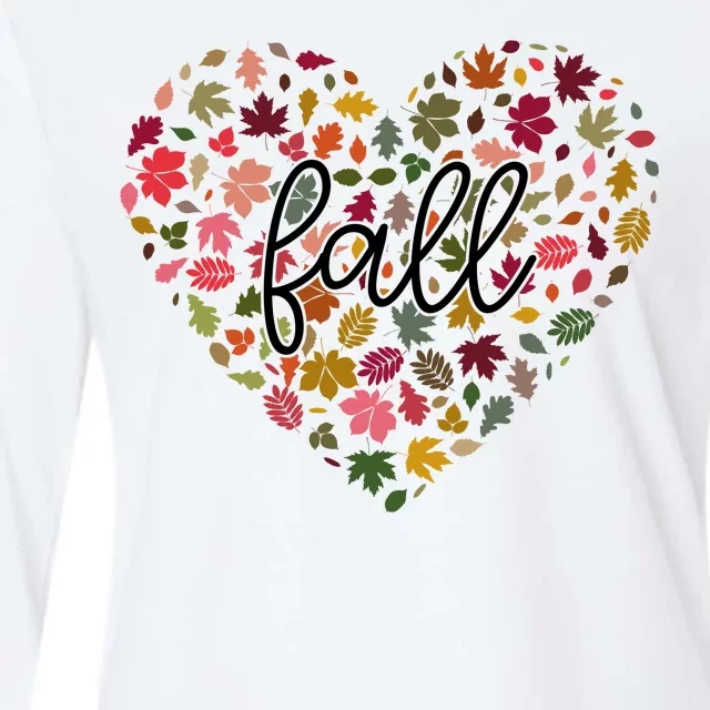 Fall Lover Nature Heart Womens Cotton Relaxed Long Sleeve T-Shirt