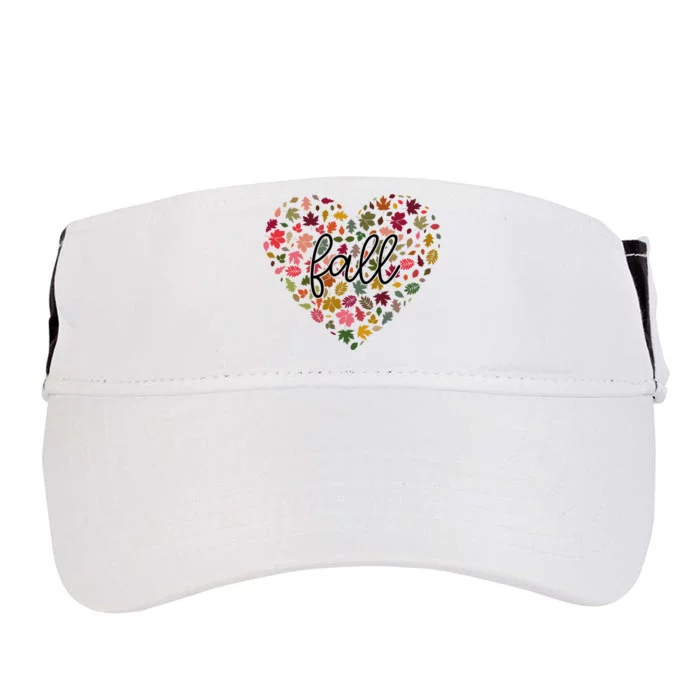 Fall Lover Nature Heart Adult Drive Performance Visor