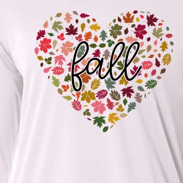 Fall Lover Nature Heart Cooling Performance Long Sleeve Crew