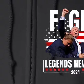 Fight Legends Never Die 2024 Full Zip Hoodie