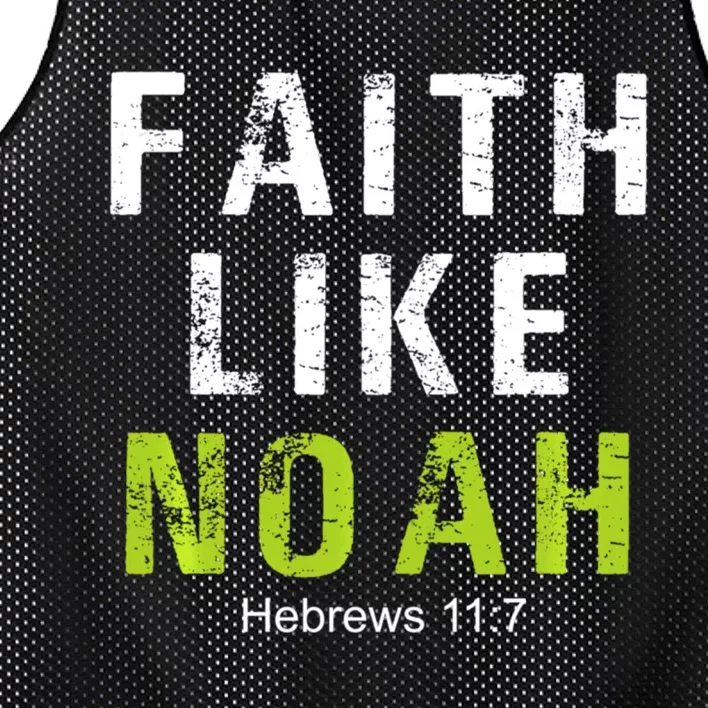 Faith Like Noah Hebrews 11:7 Mesh Reversible Basketball Jersey Tank