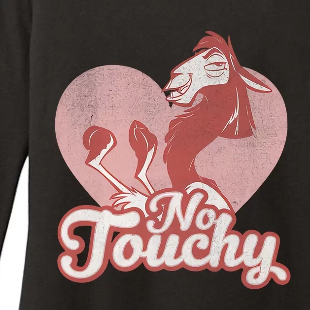 Funny Llama No Touchy Valentine's Day Couple Lover Trending Womens CVC Long Sleeve Shirt