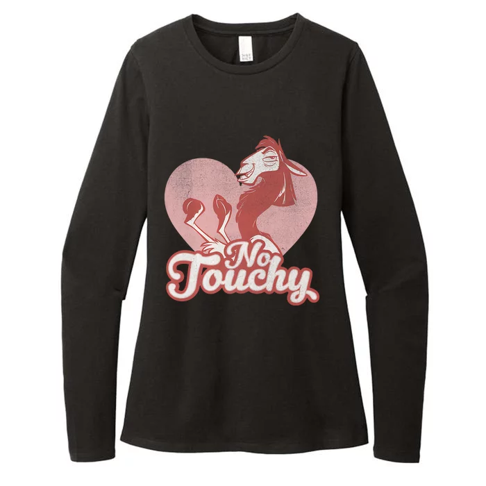 Funny Llama No Touchy Valentine's Day Couple Lover Trending Womens CVC Long Sleeve Shirt