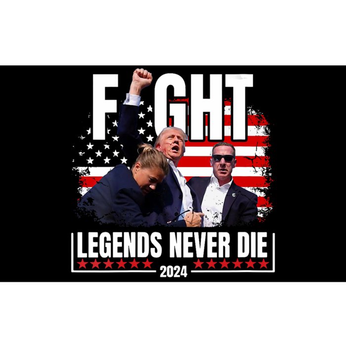 Fight Legends Never Die 2024 Trump Shooting Bumper Sticker