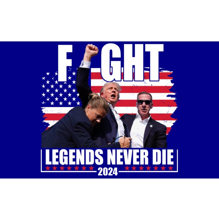 Fight Legends Never Die 2024 Trump Shooting Usa Flag Bumper Sticker