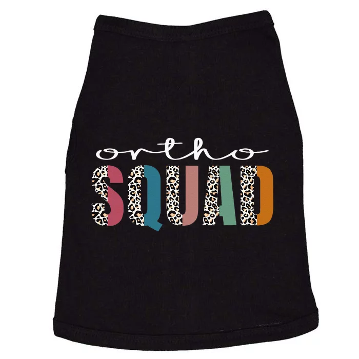 Funny Leopard Nursing Ortho Squad Orthopedics Nurse Doggie Tank